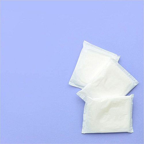 Tampon Tribe Organic Pads 500 / Carton - Hypoallergenic, Comfortable, Anti-leak, Absorbent, Chlorine-free, Individually Wrapped (PADS500D)