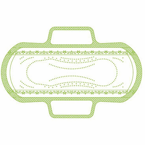 Tampon Tribe Organic Pads 500 / Carton - Hypoallergenic, Comfortable, Anti-leak, Absorbent, Chlorine-free, Individually Wrapped (PADS500D)