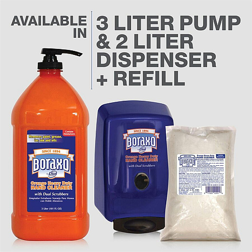 Boraxo Orange Heavy Duty Hand Cleaner 2.11 quart - Grease Remover, Grime Remover, Ink Remover, Tar Remover, Paint Remover, Dirt Remover - Hand - Moisturizing - White - Heavy Duty, Phosphate-free - 1 Each (10992)