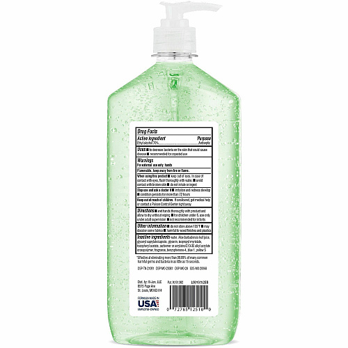 Vi-Jon Hand Sanitizer 34 fl oz (1005.5 mL) - Kill Germs, Bacteria Remover - Hand, Healthcare - Moisturizing - Green - 4 / Carton (52760)