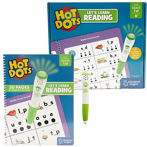 Hot Dots First Grade Activity Set Interactive Printed Book 50 Pages - Grade 1 (2447)