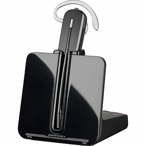 Poly CS540A Convertible DECT Headset Mono - RJ-11 - Wired/Wireless - DECT - 393.7 ft - 20 Hz to 6.80 kHz - Over-the-ear, Over-the-head, Behind-the-head - Monaural - In-ear - Noise Cancelling Microphone - Noise Canceling - Black - TAA Compliant (80R99AA)