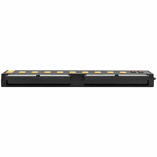 Tripp Lite by Eaton Protect It! 10-Outlet Surge Protector with Swivel Light Bars - 5-15R Outlets, 2 USB Ports, 6 ft. (1.8 m) Cord, 1350 Joules, Black 10 x NEMA 5-15R - 1350 J - 120 V AC Input - USB - 6 ft (TLP1006USB)
