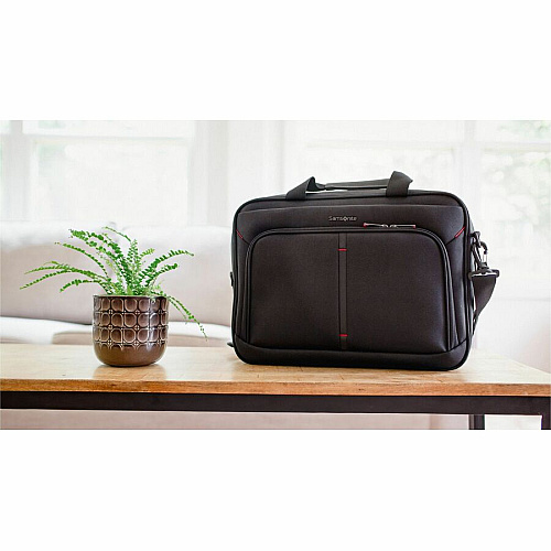 Samsonite Xenon 4.0 Carrying Case (Briefcase) for 12.9" to 15.6" Notebook, Tablet, Travel, Electronics - Black 1680D Ballistic Polyester, Tricot Body - Trolley Strap - 5.5" Height x 12.5" Width x 17" Depth - 1 Each (1473271041)