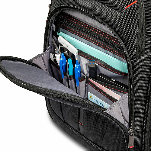 Samsonite Carrying Case (Backpack) for 12.9" to 15.6" Notebook, File, Book, Table - Black 1680D Ballistic Polyester, Mesh Body - Tricot Interior Material - Handle, Shoulder Strap - 1 Each (1473291041)