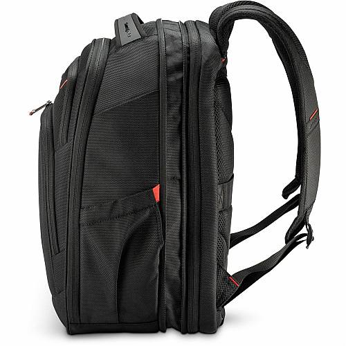 Samsonite Carrying Case (Backpack) for 12.9" to 15.6" Notebook, File, Book, Table - Black 1680D Ballistic Polyester, Mesh Body - Tricot Interior Material - Handle, Shoulder Strap - 1 Each (1473291041)