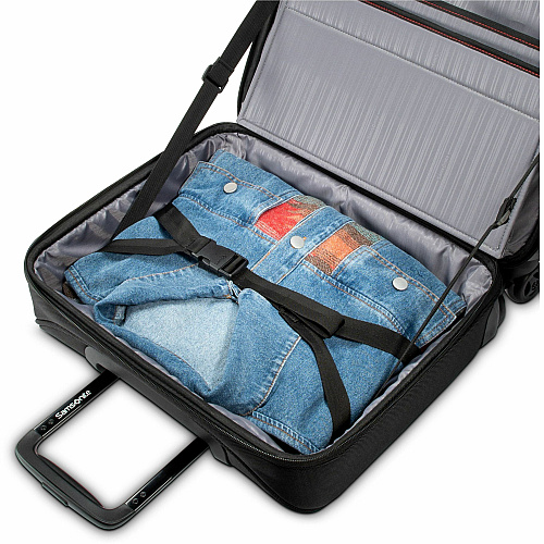 Samsonite Xenon 3.0 Travel/Luggage Case for 12.9" to 15.6" Notebook, Tablet, Accessories - Black 1680D Ballistic Polyester Body - Tricot Interior Material - Trolley Strap, Handle - 1 Each (1473331041)