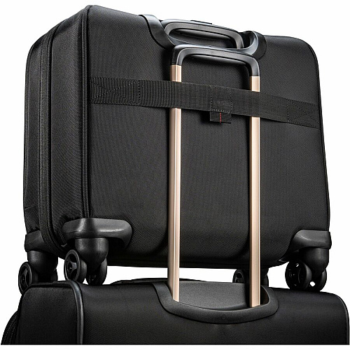 Samsonite Xenon 3.0 Travel/Luggage Case for 12.9" to 15.6" Notebook, Tablet, Accessories - Black 1680D Ballistic Polyester Body - Tricot Interior Material - Trolley Strap, Handle - 1 Each (1473331041)