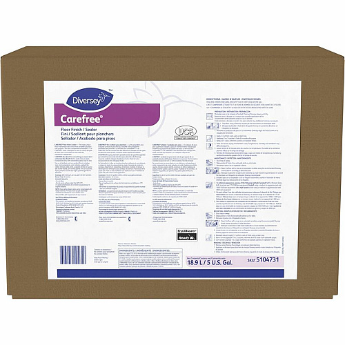 Diversey Carefree Floor Finish/Sealer Ready-To-Use - 640 fl oz (20 quart) - 8.8 pH - Ammonia Scent - 1 Each - Versatile, Easy to Use, Durable, Slip Resistant - Off White (5104731)