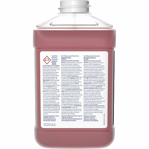 Diversey Stride Floral HC Neutral Cleaner Concentrate - 84.5 fl oz (2.6 quart) - 7.5 pH - Floral Scent - Rinse-free, Non Alkaline, Film-free, Low Foaming, Pleasant Scent, Kosher - Red - 2 / Carton (904717)