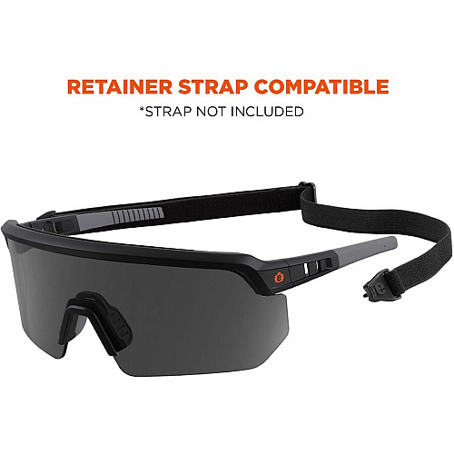 Ergodyne AEGIR Enhanced Anti-Fog Safety Glasses Recommended for: Eye, Outdoor, Construction, Landscaping, Carpentry, Woodworking, Boating, Skiing, Fishing, Hunting, Shooting, ... - UVA, UVB, UVC, Sun, Ultraviolet Protection - Strap Closure - Polyc (55006)