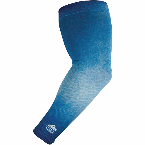 Chill-Its 6695 Sun Protection Arm Sleeves Blue - UV Protection, Moisture Wicking, Stretchable, Machine Washable (12195)