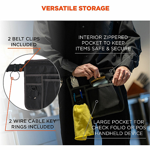 Arsenal 5716 Carrying Case (Pouch) Pen, Notepad, Handheld Device, Cell Phone, Money - Black Water Resistant Exterior, Water Resistant, Abrasion Resistant Exterior, Abrasion Resistant, Water Proof - Mesh, Polyester, Nylon Body - Waistband, Belt Cli (13719)