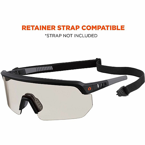 Ergodyne AEGIR Enhanced Anti-Fog Safety Glasses Recommended for: Eye, Outdoor, Construction, Landscaping, Carpentry, Woodworking, Boating, Skiing, Fishing, Hunting, Shooting, ... - UVA, UVB, UVC, Ultraviolet, Sun Protection - Strap Closure - Polyc (55004)