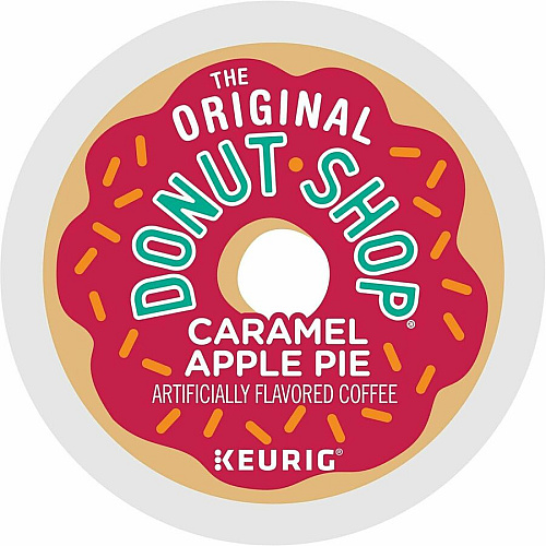 Donut Shop K-Cup Caramel Apple Pie Coffee Compatible with Keurig Brewer - Light - K-Cup - Caramel Apple Pie - Kosher - 24 / Box (8101)