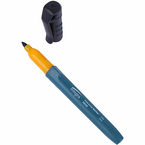 Integra Industrial Markers Fine Marker Point - Black Ink - 12 / Box (30040)