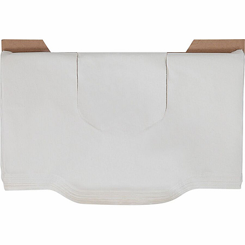 Genuine Joe Quarter-Fold Toilet Seat Covers Quarter-fold - For Toilet - White - Virgin Paper - 125/Pack - 24 / Carton (GJO10154)