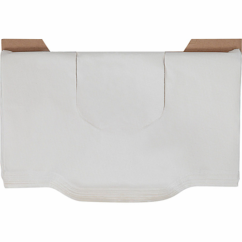 Genuine Joe Quarter-Fold Toilet Seat Covers Quarter-fold - For Toilet - White - Virgin Paper - 125/Pack - 24 / Carton (GJO10154)