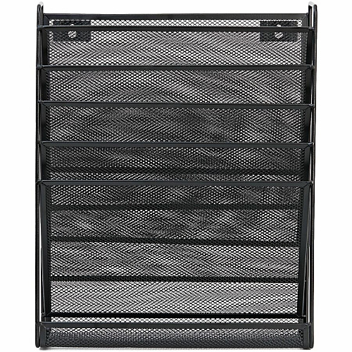 Lorell 5-Pocket Wall File 5 Pocket(s) - Black - Steel Mesh - 1 Each (LLR95280)