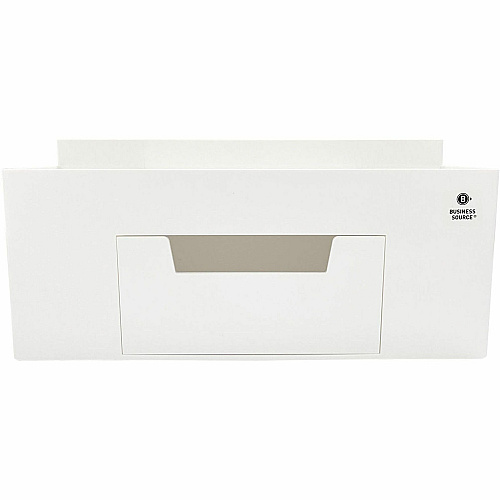 Business Source Multi-Grid Desktop Organizer 7 Compartment(s) - 1 Drawer(s) - 3.90" Height x 8.90" Width x 4.80" Depth - Desktop - Storage Drawer, Removable Drawer, Durable - White - ABS Plastic - 1 Each (BSN11879)