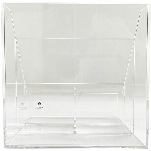 Business Source 4-Compartment Desktop Organizer 4 Compartment(s) - 5.50" Height x 5.60" Width x 5.60" Depth - Desktop - Durable - Clear - Acrylic - 1 Each (BSN11883)