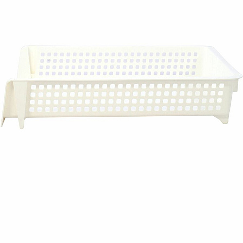 Business Source Stackable Letter Tray Stackable, Front Loading - Black - Plastic - 1 Each (BSN42570)