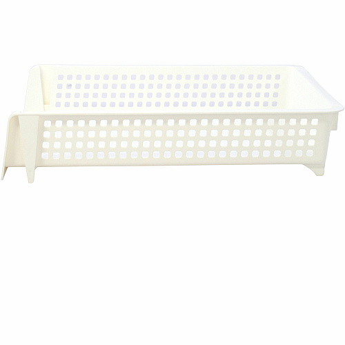 Business Source Stackable Letter Tray Stackable, Front Loading - Black - Plastic - 1 Each (BSN42570)