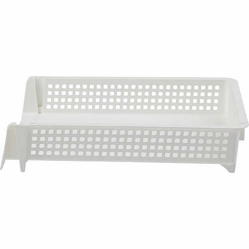 Business Source Stackable Letter Tray Stackable, Front Loading - Black - Plastic - 1 Each (BSN42570)