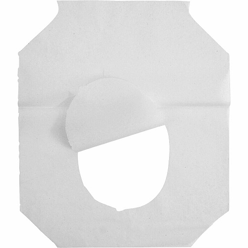 Genuine Joe Toilet Seat Covers Half-fold - For Public Toilet - White - 250/Pack - 4 / Carton (GJO10152)