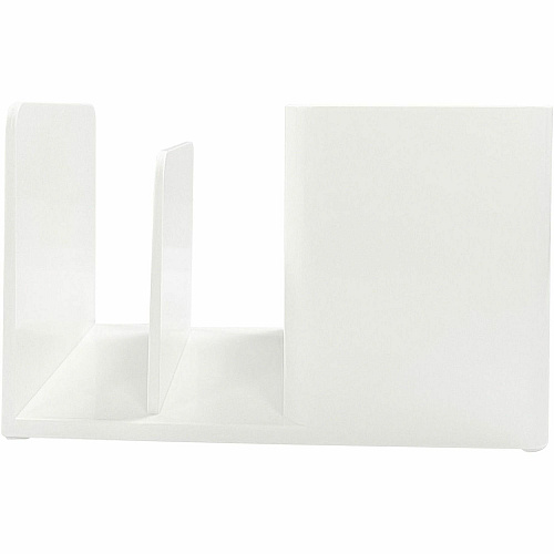Business Source Multifunctional Pen Cup Organizer 2 Compartment(s) - 3.80" Height x 6.10" Width x 4.70" Depth - Durable - White - ABS Plastic - 1 Each (BSN11881)