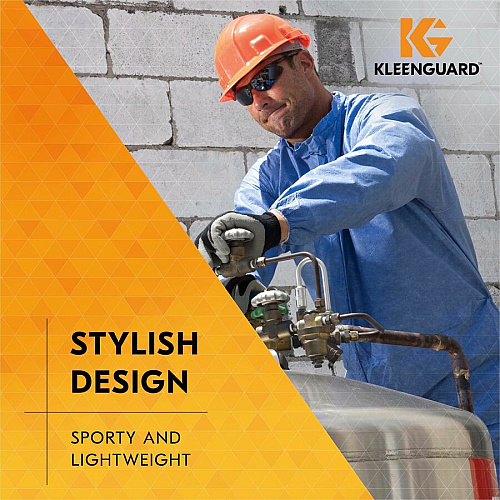 Kleenguard V30 Nemesis Safety Eyewear Recommended for: Workplace, Home, Industrial, Manufacturing, Eye, Construction, Shooting - Size Universal - UVA, UVB, UVC Protection - Polycarbonate - Durable, Lightweight, Wraparound Frame, Neck Cord, Comfo (25688BX)