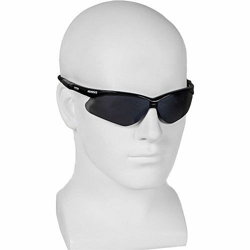 Kleenguard V30 Nemesis Safety Eyewear Recommended for: Workplace, Home, Industrial, Manufacturing, Eye, Construction, Shooting - Size Universal - UVA, UVB, UVC Protection - Polycarbonate - Durable, Lightweight, Wraparound Frame, Neck Cord, Comfo (25688BX)