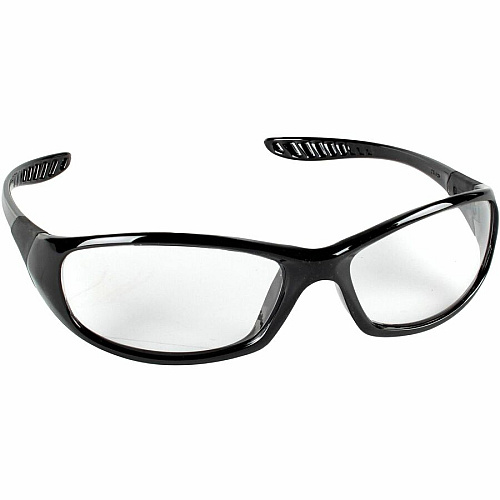 Kleenguard V40 Hellraiser Safety Eyewear Recommended for: Workplace, Home, Industrial, Manufacturing, Indoor - Universal - UVA, UVB, UVC Protection - Polycarbonate - Durable, Lightweight, Wraparound Frame, Neck Cord, Scratch Resistant, Compact D (20539BX)
