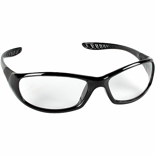 Kleenguard V40 Hellraiser Safety Eyewear Recommended for: Workplace, Home, Industrial, Manufacturing, Indoor - Universal - UVA, UVB, UVC Protection - Polycarbonate - Durable, Lightweight, Wraparound Frame, Neck Cord, Scratch Resistant, Compact D (20539BX)