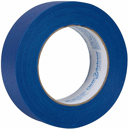 Duck Clean Release Blue Painter's Tape 60 yd Length x 1.41" Width x 5.6 mil Thickness - 3" Core - Matte - Blue - Crepe Paper Backing - Synthetic Rubber Adhesive - UV Resistant - For Paint, Glass, Wood, Metal, Indoor, Outdoor - 16 / Pack (284373)