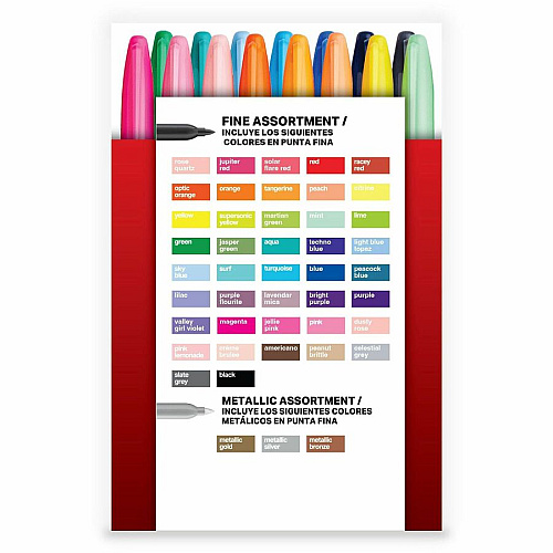 Sharpie Ultimate Permanent Marker Fine Marker Point - Assorted Ink - 72 / Box (2199816)