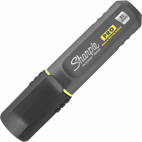 Sharpie PRO Permanent Markers Broad Chisel, Medium, Fine Marker Point - Black Ink - 1 / Pack (2178493)