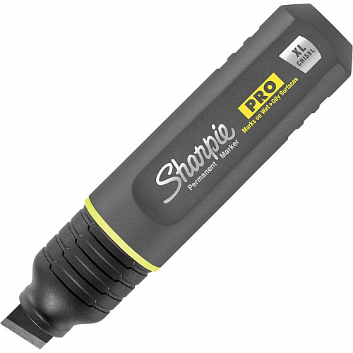 Sharpie PRO Permanent Markers Broad Chisel, Medium, Fine Marker Point - Black Ink - 1 / Pack (2178493)