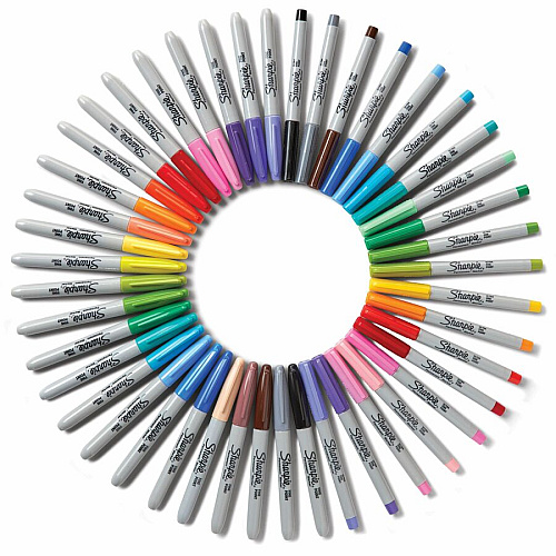 Sharpie Ultimate Collection Permanent Markers Fine, Ultra Fine Marker Point - Assorted Ink - 45 / Box (2199818)