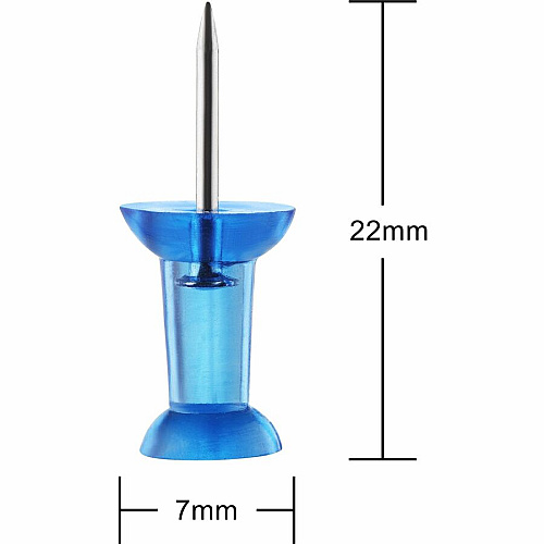 Business Source 1/2" Head Pushpins 0.50" Head - for Notes, Photo, Corkboard, Bulletin Board, Fabric Panel - Assorted - 600 / Pack (BSN81003)