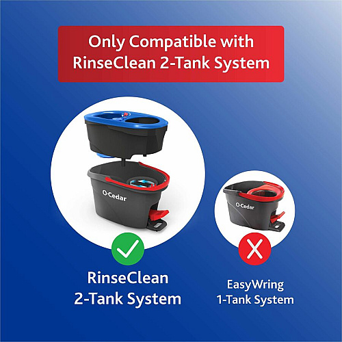 O-Cedar EasyWring Rinse Clean Mop Refill MicroFiber - Multi - 1 Each (168738)