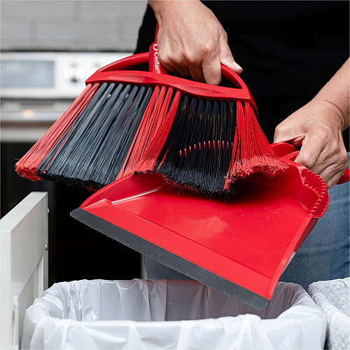 O-Cedar PowerCorner One Sweep Broom Red, Black, Gray - 1 Each (172134)