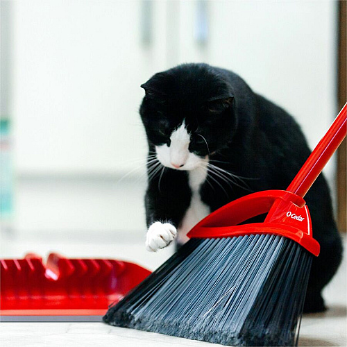 O-Cedar PowerCorner Pet Pro Broom Red, Black, Gray - 1 Each (168020)