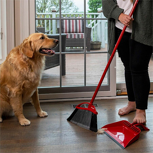 O-Cedar PowerCorner Pet Pro Broom Red, Black, Gray - 1 Each (168020)