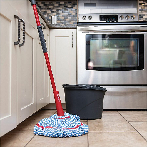 O-Cedar MicroTwist MAX Microfiber Mop MicroFiber Head - Absorbent, Reusable, Machine Washable, Easy to Use, Comfortable Grip, Refillable - Multi - 1 Each (170630)