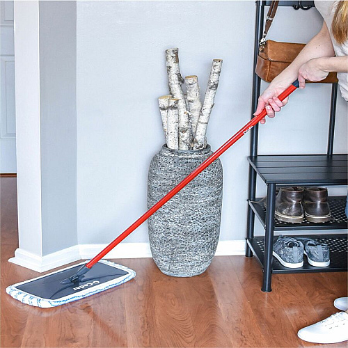 O-Cedar Hardwood Floor 'N More Microfiber Mop MicroFiber Head - Reusable, Scrubber Strip, Machine Washable - Multi - 1 Each (168120)