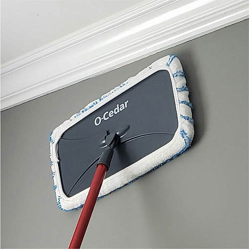 O-Cedar Hardwood Floor 'N More Microfiber Mop MicroFiber Head - Reusable, Scrubber Strip, Machine Washable - Multi - 1 Each (168120)