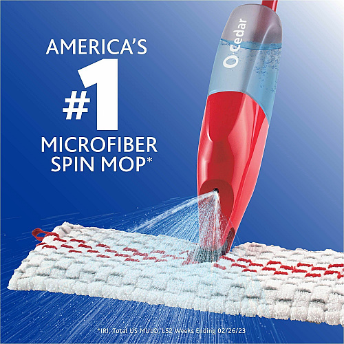 O-Cedar ProMist MAX Microfiber Spray Mop MicroFiber Head - Reusable, Machine Washable, Refillable, Double-sided - Multi - 1 Each (168022)
