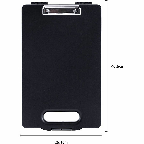 Business Source Storage Clipboard Storage for 200 Sheet - Black - 1 Each (BSN49270)