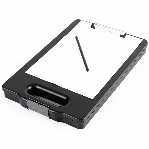 Business Source Storage Clipboard Storage for 200 Sheet - Black - 1 Each (BSN49270)